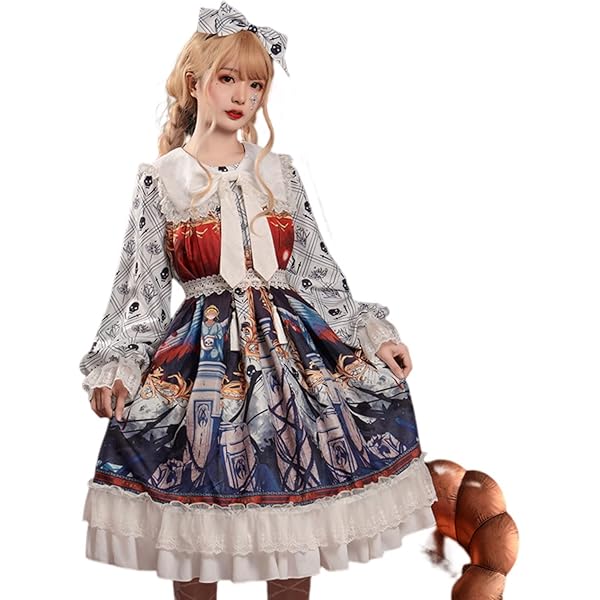 ♡クラシックエプロンワンピース ゴスロリ ロリータ ガーリー 春 お嬢様♡ Amazon.co.jp: [d．alice Gothic ＆ Lolita